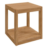 Modway - Carlsbad Bois de teck Terrasse extérieure Table d’appoint - Naturel-Table d’appoint extérieure patio