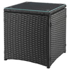 Manhattan Comfort - Ensemble de salon de patio moderne Imperia pour 2 personnes avec table d’appoint - Gris - Lot de 3-Fabriqué en tissu imperméable de haute qualité