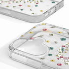 Ideal of Sweden - Étui Clear Mid MagSafe Petite Floral pour iPhone 16-Ajustement parfait et protection intégrale