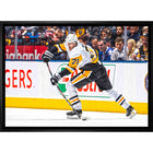 Evgeni Malkin Pittsburgh Penguins Passing Puck sur toile - Toile encadree - 31" x 22"-Impression sur toile de qualité supérieure avec bordures enveloppées
