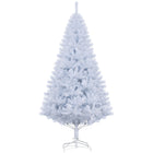 HOMCOM - Arbre de Noël artificiel de 6' avec 928 pointes de branches support métallique blanc-Feuilles réalistes pour donner un aspect plein et luxuriant à l'arbre 
