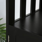 HOMCOM - Buffet de cuisine 39,4 po L - noir-Couleur : Noir 
