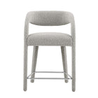 Modway - Pinnacle Boucle Tapis Tabouret de comptoir - Taupe Silver - Ensemble de 2-8