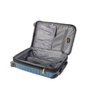 Lucas - Ensemble de 3 valises rigides extensibles et résistantes avec roulettes multidirectionnelles - Bleu-8