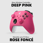 Microsoft - Manette sans fil Xbox pour Xbox Series X|S, Xbox One et appareils Windows – Rose Foncé-Ne ratez plus jamais votre cible grâce à la poignée texturée sur les gâchettes, sur les boutons et à l’arrière