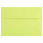 JAM Paper - Enveloppes d'invitation colorées A1 à 4 barres - 3,625 x 5,125 - vert lime ultra - Paquet de 50-Parfait pour les cartes de voeux, les invitations, les mariages ou toute autre annonce