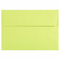 JAM Paper - Enveloppes d'invitation colorées A1 à 4 barres - 3,625 x 5,125 - vert lime ultra - Paquet de 50-Parfait pour les cartes de voeux, les invitations, les mariages ou toute autre annonce