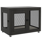 PawHut - Table de chevet cage pour animal avec coussin résistant à l’eau, double porte - noir-Espace de repos rembourré et légèrement résistant à l'eau 
