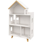 Qaba - Organisateur de rangement pour jouets pour enfants - blanc-Trois niveaux offrent beaucoup d’espace pour ranger les jouets, les livres et d’autres objets
