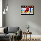 Martin Necas 20x29 | Carolina Hurricanes - Toile encadree - 31" x 22"-Prêt à accrocher - livré entièrement assemblé
