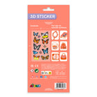 Avenir - Nature Creations Papillon 3d autocollants-Taille de la feuille d'autocollants : 7.1«  H x 4.3 » W