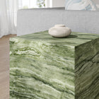 Modway - Jordana Square Plinth Intérieur - Terrasse extérieure Béton Table d’appoint - Marbre Vert-Arrivée entièrement assemblée