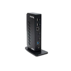 Plugable - Station d'accueil universelle USB 3.0 USB-C enfichable pour double écran pour ordinateur portable-Compatibilité : la station d'accueil universelle pour ordinateur portable est compatible avec les systèmes Windows 11, 10, 8.x et 7, macOS 10.14+ et ChromeOS 100+. Installation du pilote Plug and Play via Windows Update , installation manuelle du pilote requise sur Mac. Linux non pris en charge. Le Dock ne charge pas le PC hôte