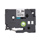 Brother - TZe251 Ruban laminé authentique pour étiqueteuses P-touch - 24 mm de largeur x 8 m de longueur - blanc avec texte noir-Pour une variété d’applications d’étiquetage au quotidien