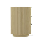 Manhattan Comfort - Olivia commode double moderne 181,1 cm - chêne naturel et noir-Parfait pour le rangement de la chambre, les lampes ou les objets de décoration