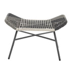 Manhattan Comfort - Ensemble de conversation de patio moderne Ashland 3 pièces - Crème - Ensemble de 5-29,13 po L x 29,52 po l x 33,07 po H