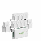 Emporia - Vue 3 Moniteur d'énergie domestique avec 8 capteurs de niveau de circuit 50A-S Installe dans la plupart des panneaux électriques résidentiels avec capteurs à pince et prend en charge systèmes monophasés monophasés divisés et deux fils, également compatible avec systèmes trois fils et systèmes triphasés quatre fils wye avec neutre mis à la terre tn ou tt lors de l utilisation d un capteur 200A supplémentaire vendu séparément