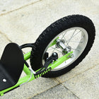 Aosom - Trottinette pour enfants avec guidon réglable, freins avant et arrière doubles - vert-Plateau large et texturé antidérapant pour aider à maintenir l'équilibre 