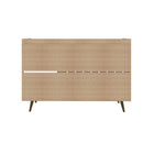 Manhattan Comfort - Buffet Bradley 53,54 po style Mid-Century Modern - Noir-Garantie limitée du fabricant de 30 jours