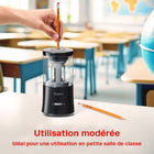 Staples - Taille-crayon électrique pour usage modéré et plus à alimentation automatique – Noir-Lame ultradurable conçue pour résister jusqu’à 3 000 affûtages
