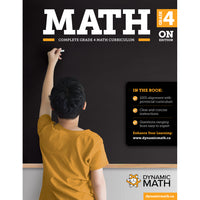 Dynamic Math - Ontario 4e année-Couvre le programme de mathématiques de 4e année de l'Ontario