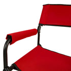 My Home My Living - Chaises de réalisateur d'extérieur - Rouge - Lot de 2-Taille d'assise spacieuse
