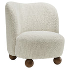 Modway - Monroe Tissu Boucle Chaise d’accent - Noyer perlé-Tissu boucle Tissu Rembourrage