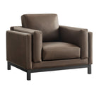 Modway - Roscoe Cuir végane Fauteuil - Espresso-Cuir végane