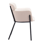Zuo - Bremor Chaise de salle à manger - Beige - Ensemble de 2-Dimensions: 22,8 po L x 24,4 po L x 31,3 po H