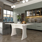 Manhattan Comfort - Table à manger Coney 135 cm style mid-century moderne - Blanc-Capacité d’accueil pour 6 personnes