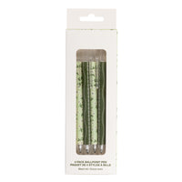 Moments Of Joy - Stylos - 1.0 mm - vert - paquet de 4-Comprend 4 stylos à bille à action poussée avec des motifs verts assortis