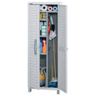 Dura Housewares - Armoire II utilitaire Dura - 25,6 L x 17,7 P x 74,4 H po - Gris-Dimensions du produit: 25,6 L x 17,7 P x 74,4 H po