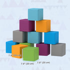 Soozier - Ensemble de 12 blocs de mousse souples pour tout-petits - Couleurs foncées-Les configurations personnalisées apportent beaucoup de plaisir aux petits  