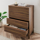 Modway - Render 4 tiroirs Poitrine, Noyer-Tiroirs Full Glide