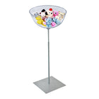 Azar - Présentoir de sol à bol - 16 po - Argent/Transparent-Matériau : Polycarbonate