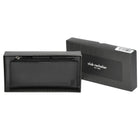 Club Rochelier - Portefeuille mince pour femme avec fermeture éclair sur le dessus - Noir-Protection RFID