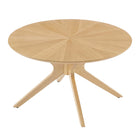 Modway - Crossroads Manche Bois Table basse - Chêne-Pieds en bois massif
