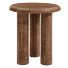 Modway - Mavina Bois de manguier Table d’appoint - Noyer-Bois massif de manguier