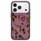 OtterBox - Étui Symmetry MagSafe avec Contrôle de la Caméra pour iPhone 17 Pro - Léopard Rose Shift-Technologie intégrée conçue pour prendre en charge une interaction transparente avec le contrôle de la caméra