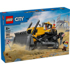 LEGO - City Big Vehicles Le bulldozer jaune-Bulldozer à construire - Construire sa propre ville est une vraie partie de plaisir avec l’ensemble de jeu LEGO City Le bulldozer jaune pour enfants de 8 ans et plus