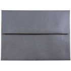  JAM Paper Enveloppes d'invitation métallisées A6 - 4,75 x 6,5 po - Stardream Anthracite Noir - paquet de 25-Couleur: Stardream Anthracite