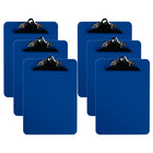 Davis Group - Planchettes à pince à ressort, format lettre, 9 po l x 12 po H – Bleues - 6 par paquet-Les planchettes sont fabriquées en plastique moulé par injection résistant et durable et présentent des bords lisses