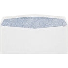 Jam Paper - Enveloppes à fenêtre n° 10, 24 lb, avec teinte de sécurité – 4 1/8 po H x 9 1/2 po l, Blanc brillant – Paquet de 50-Couleur : 24 lb. Blanc brillant (protection laser) avec teinte de sécurité