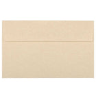  JAM Paper Enveloppes d'invitation parchemin A10 - 6 x 9,5 po - Marron recyclé - paquet de 50-Couleur : marron, Les enveloppes présentent une finition parchemin marbré pour une touche élégante