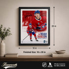 Frameworth - Cadre Noah Dobson Collage Portrait Canadiens - Impression Encadrée - 16 po L x 20 po H-6