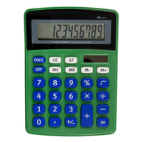 Pep Rally - Calculatrice - vert-Calculatrice de bureau à écran ACL incliné à 10 chiffres facile à lire