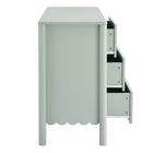 Modway - Emmeline 6 tiroirs festonnés Commode, Sage-7