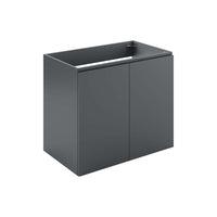 Modway - Bryn Fixation murale de 30" Vanité de salle de bain (lavabo non inclus) - Gris-Vanité de salle de bain moderne