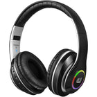 Adesso - Xtream P500 casque stéréo Bluetooth avec micro, design pliable anti-bruit, AUX et confort optimal - noir-Arceau et oreillettes pliables pour un rangement facile, les voyages et une grande portabilité