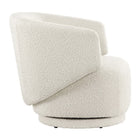 Modway - Celestia Tissu Boucle Chaise pivotante - Ivoire-Capacité du fauteuil d’accent : 330 lb